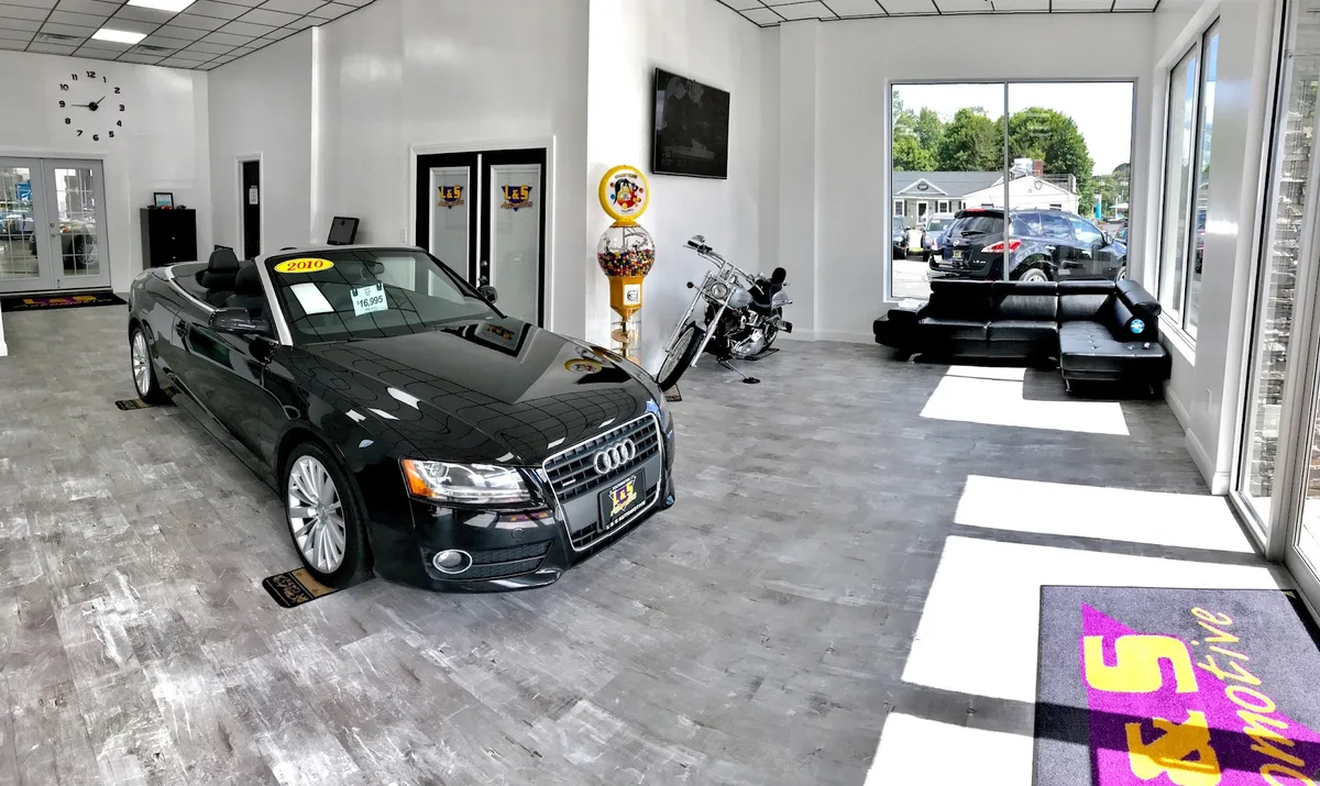 Vehicle display inside the L & S Automotive showroom