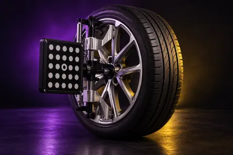 Wheel with an alignment target — service illustration