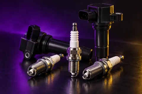 Spark plugs and ignition coils — service illustration